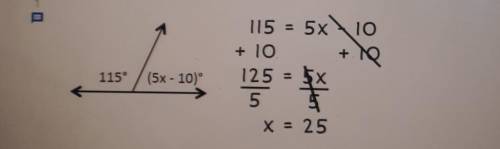 Find the error solving for x​