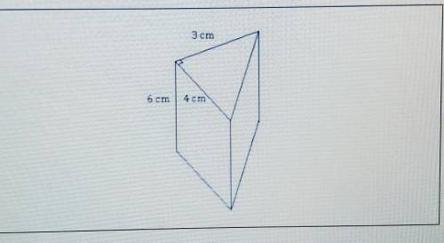 1.) Draw the net for the triangular prism shown above. Be sure to indicate the dimensions ​
