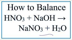 What is the molecular equation for HNO3 + NaOH