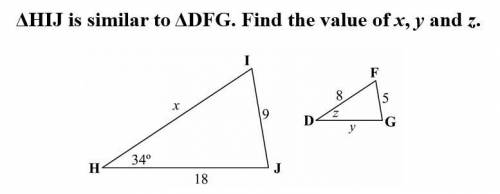 What is x y and z value