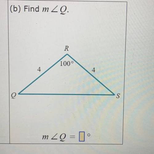 What does measure angle Q equal ?