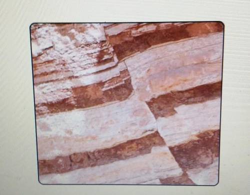 Look at this photograph of a fault Notice how the night side appears lower that the left side. This