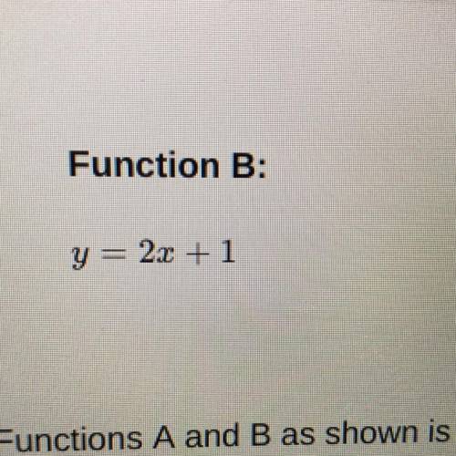 Two linear functions are shown below.

Which statement about the rates of changes of Functions A a