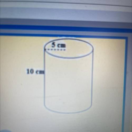What is the surface area of this cylinder?

A. 50 π^2
B. 125 π^2
C. 250 π^2
D. 150 π^2