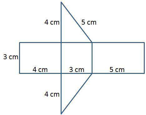 This figure has faces and a surface area of square centimeters.