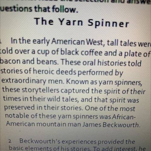 The main purpose of the first

paragraph is to
detail Beckwourth's
historical significance
B ident