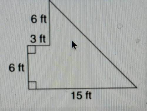 Calculate the area of the given shape​