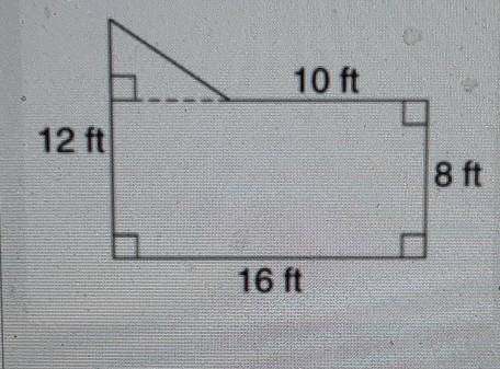 Calculate the area of the composite figure ​