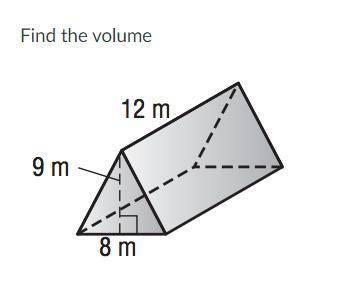 Find the volume (ss incl)
