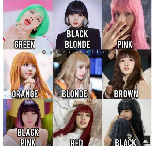 Which is your favourite hair colour ?

choose any 3 from these 9 colour given in this pic choose a