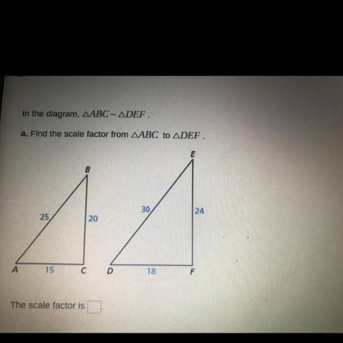 Find the scale factor abc def