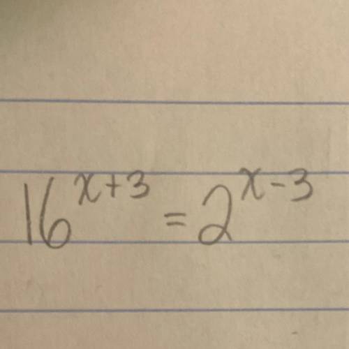 16^x+3 = 2^x-3
Can someone help me with this?