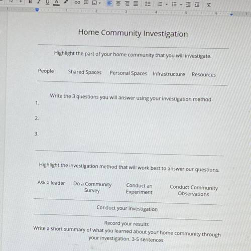 Answer if this was your assignment. What would you put?
