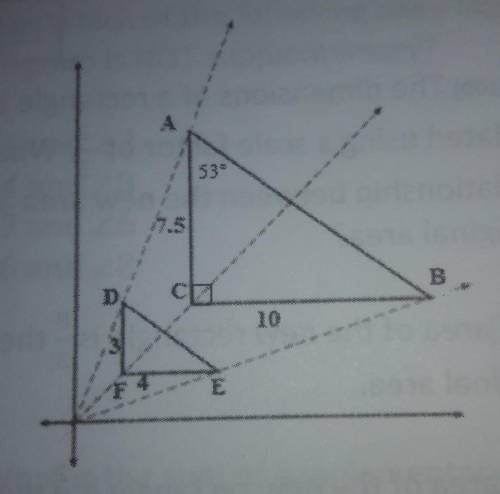 The graph below shows that Triangle

ABC is a dilation of Triangle DEF 10 Which rule was used to c