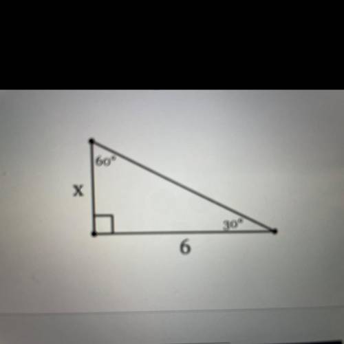 Find the length of side x in simplest radical form with a rational denominator. URGENT HELP 50 PTS