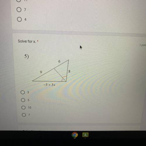 SOLVE FOR X. SHOW WORK PLEASE
