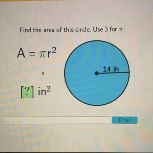 Someone pls explain this to me I’ll give brainliest,, Find the area of this circle. Use 3 for a.