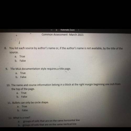 Helppppp 
With question 8 only please