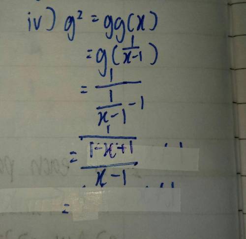 Obtain an expression for g² in the form of function notation, g:x -> 1/(x-1), x ≠ 1​

help me p