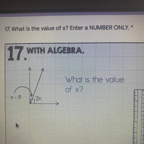 What is the value of x? Enter a number only