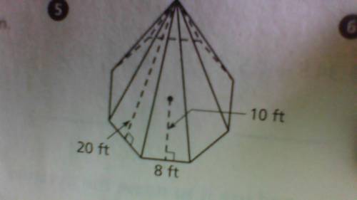 What is the surface area of the picture below?