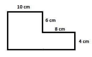 Find the area of the figure.A)28 cm2B)56 cm2C)132 cm2D)144 cm2