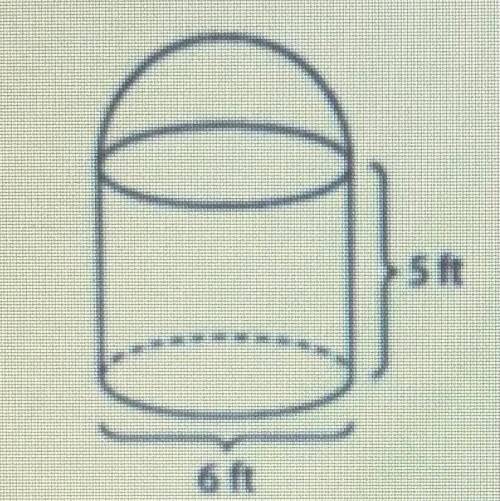 PLS HELP:( 
Find the volume of this figure.