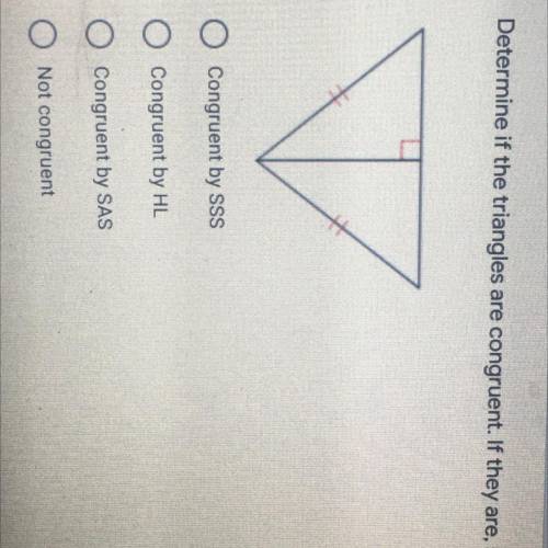 Are the triangles are congruent ? if they are how