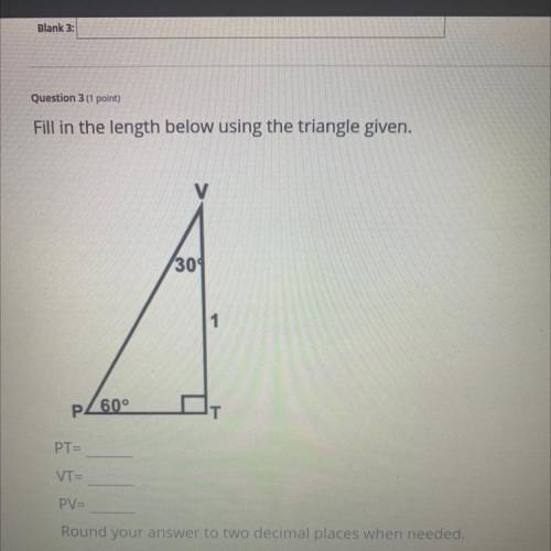 Find the length below using the triangle given