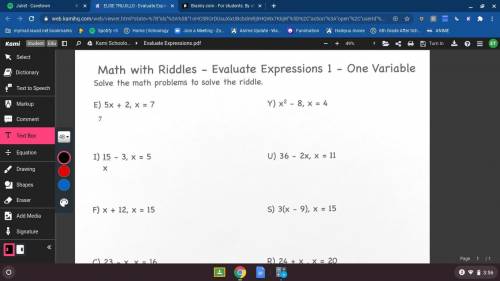 Math with Riddles- Evalulate Expressions 1- One Variable