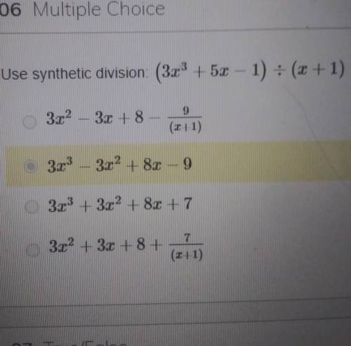 Need help using synthetic division! ​