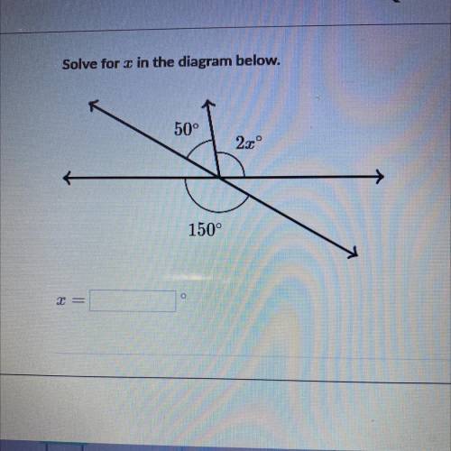 Solve for x in the diagram below.
Help asap pls!!