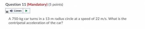 Physics centripetal acceleration question, please work it out for me