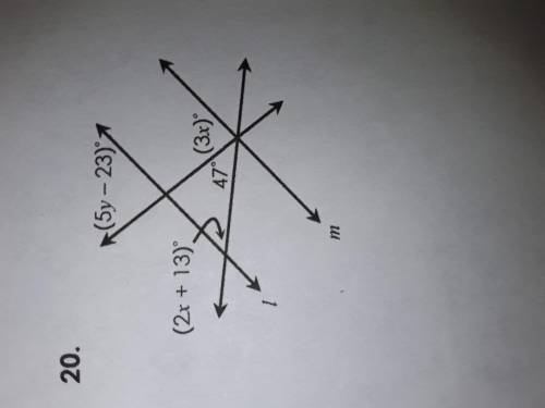 Find x then use x to find y
Please help I am really stuck!