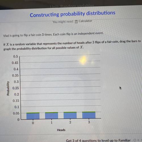Drag the bars to graph the probability distribution for all possible values of X