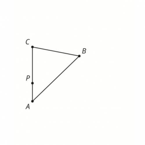 Dilate triangle ABC using center P and scale factor 3/2 (see attached picture)