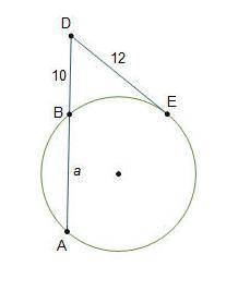 HELP ASAP A circle is shown. Secant A D and tangent E D intersect at point D outside of the ci