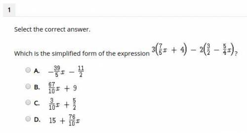 Which is the simplified form of the expression (help please-)