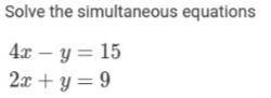 Pls help need it ASAP 
the answer is not x=3, y=3