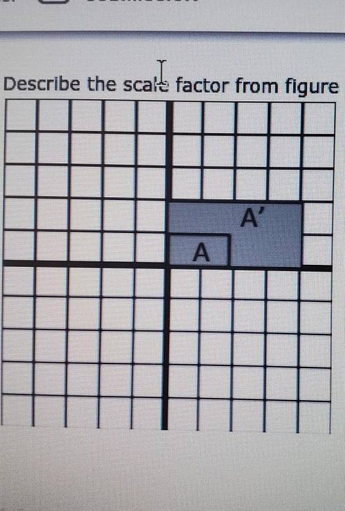 Describe the scale factor from figure A to figure A'​