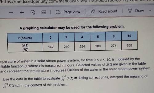 The temperature of water in the Solar steam power system for time 0 equal to or less than t equal t
