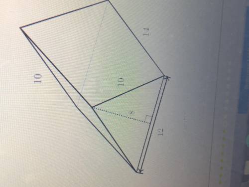 Find the surface area of the triangular prism shown below