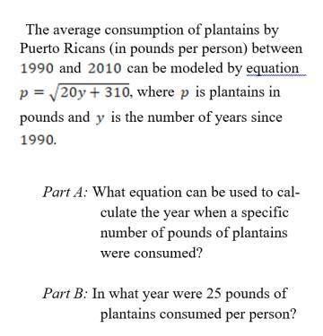 Plantains math problem. See image