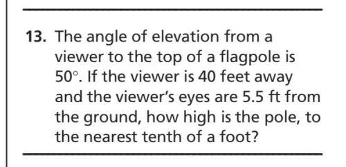 How high is the flagpole to the nearest tenth of a foot? (image attached)