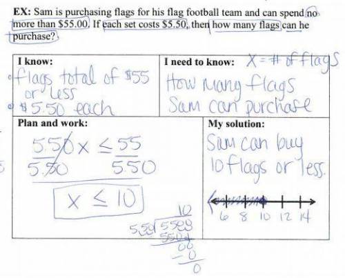Sam is purchasing flags for his flag football team and can spend no more than $50.00. If each set co