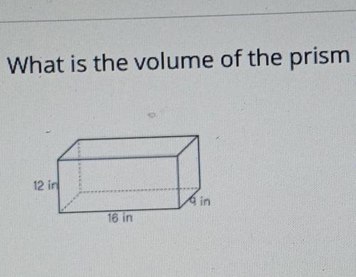 What is the volume of the prism below? Please help meee!​