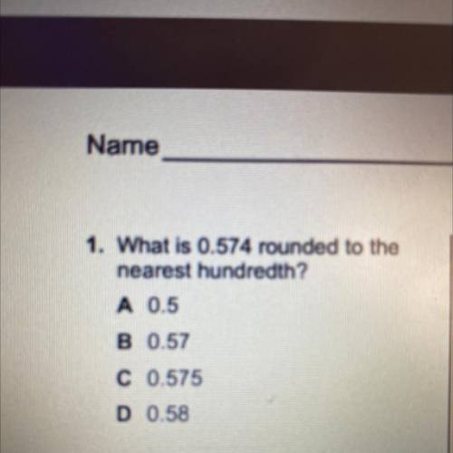 What is 0.574 rounded to the nearest hundredth?