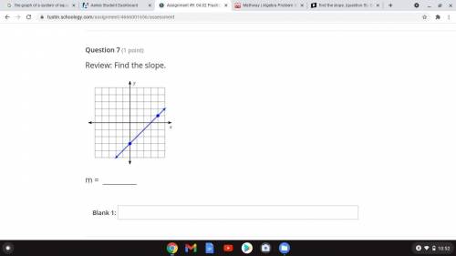 Find the slope. (question 7)