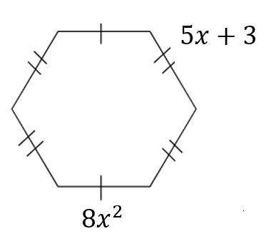 What is the perimeter of the polygon below in terms of x?