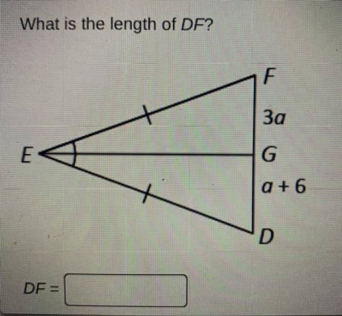 What is the length of DF?
Please help in the middle of mid-year assessment.